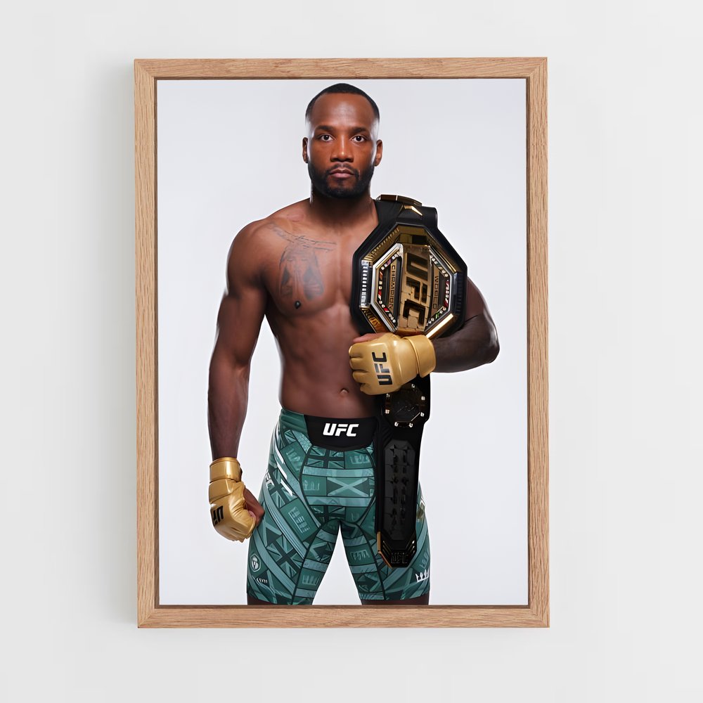 Poster Leon de edwards – affiche MMA (vue 4)